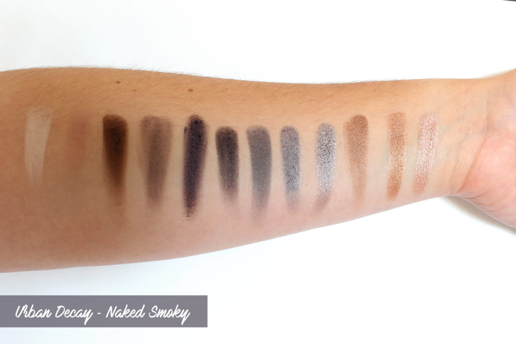 Urban Decay - Naked smoky Swatches Urban Decay - Naked smoky swatches